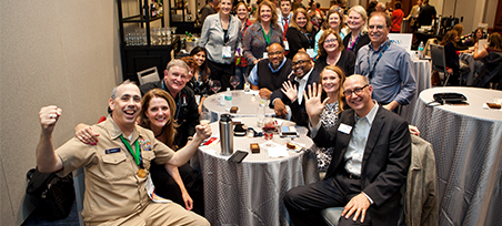 About PRSA Members taking a photo together