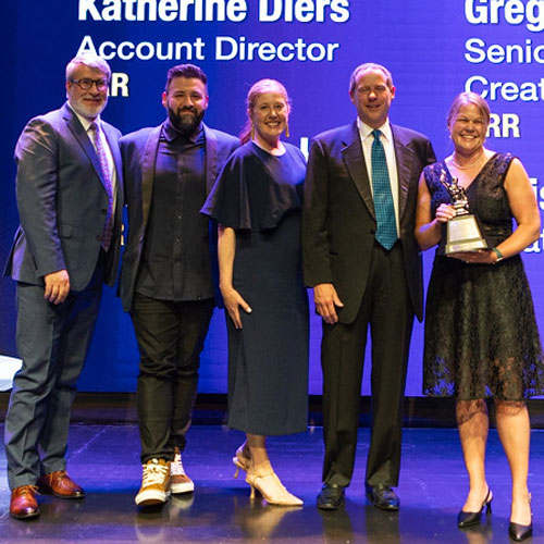Anvil Award winners on stage