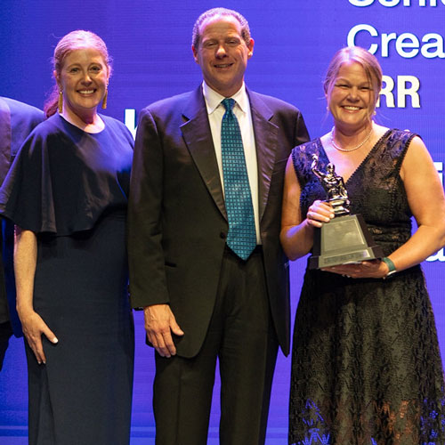 Three Anvil Award winners on stage