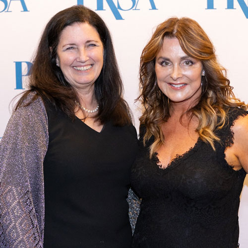 Two Anvil Award ceremony attendees