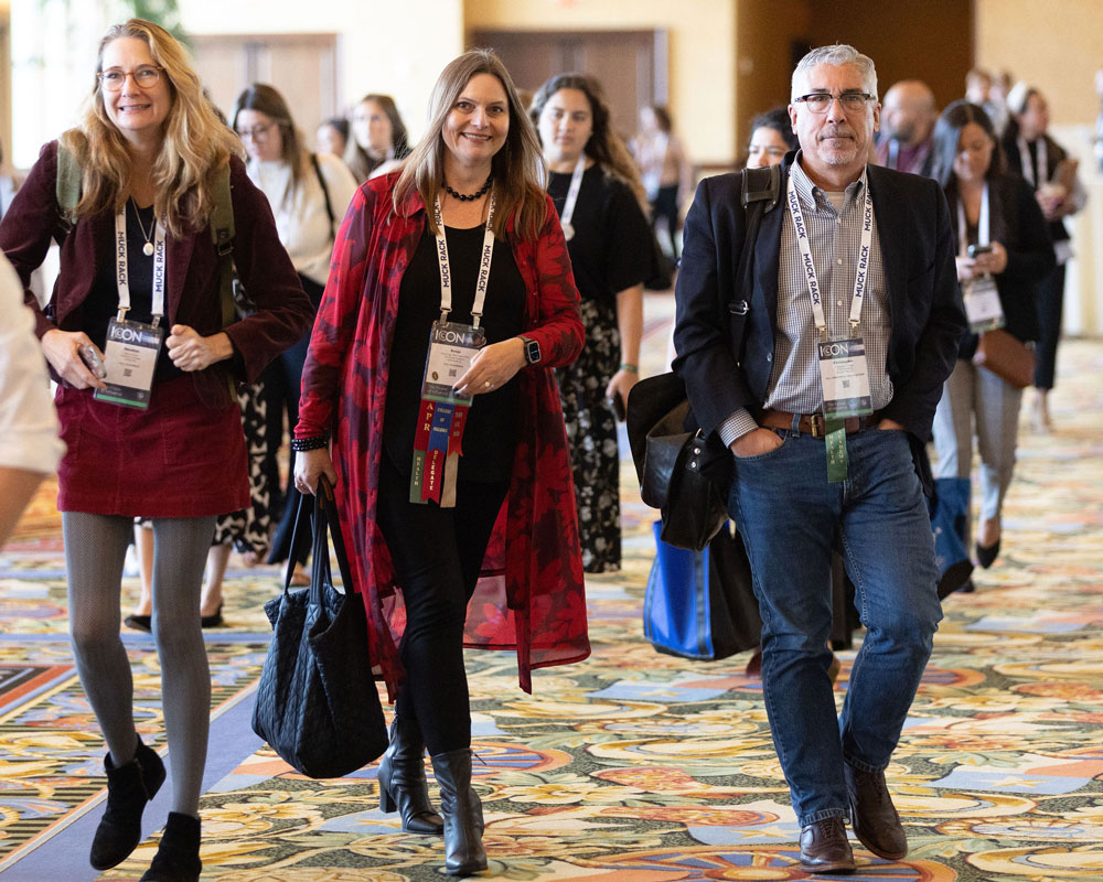 ICON attendees walking ICON attendees walking