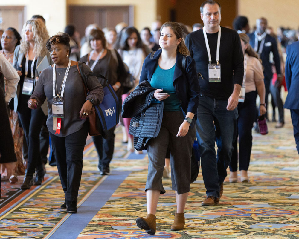 ICON attendees walking