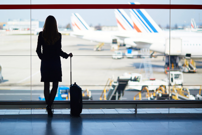 Woman at airport