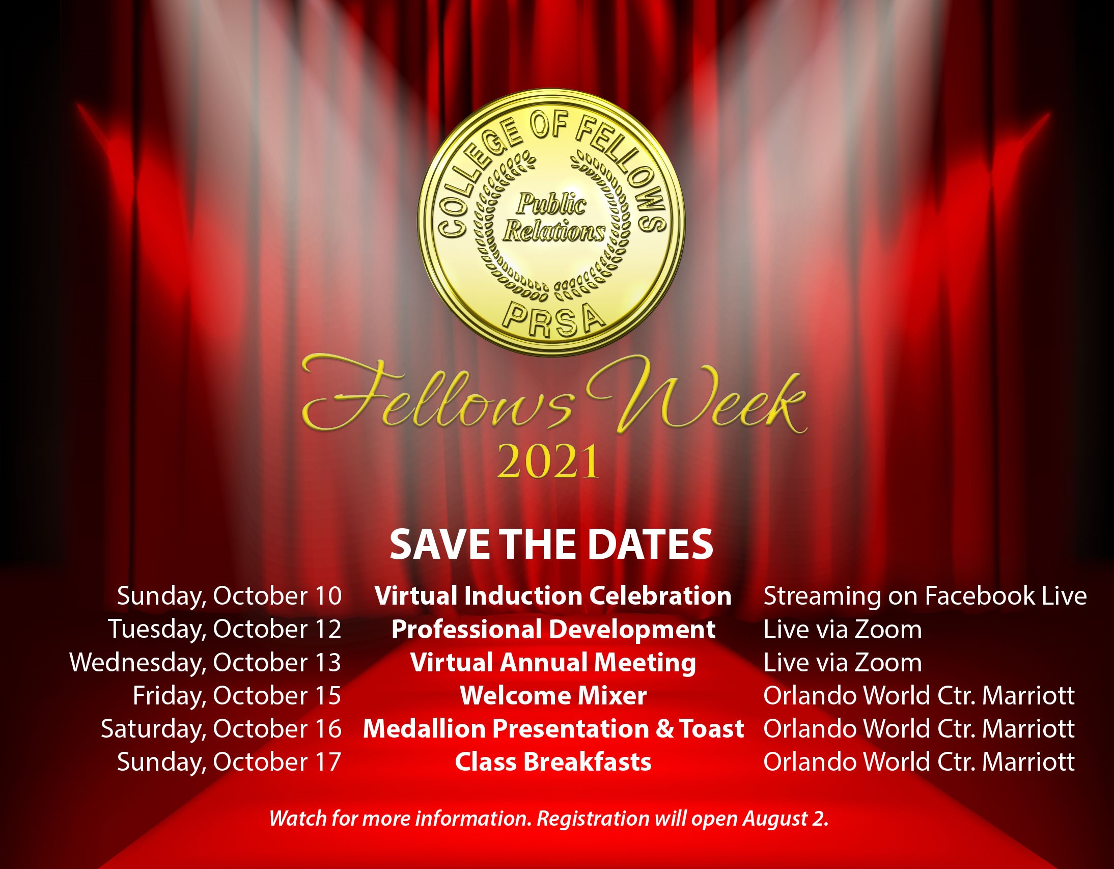 fellows week save the date 2021 Save the Date