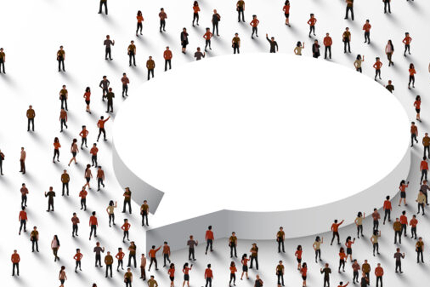 graphic of woman with megaphone