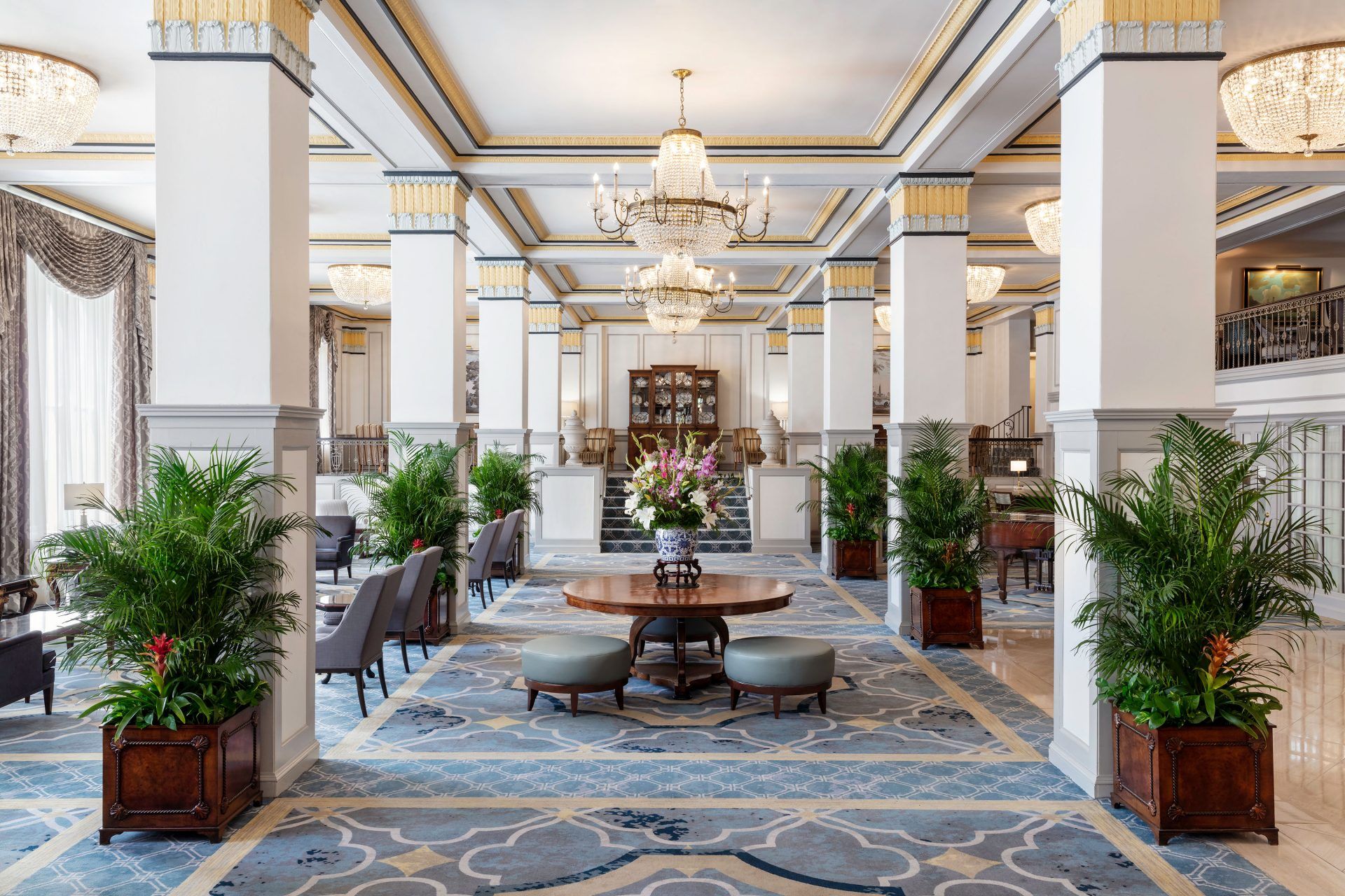 Lobby of Francis Marion Hotel in downtown Charleston, SC historic district Lobby of Francis Marion Hotel in downtown Charleston, SC historic district