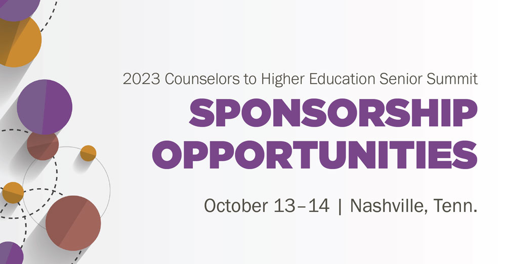 Counselors to Higher Education ICON sponsor opportunities