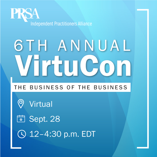 PRSA IPA 6th Annual VirtuCon (logo)