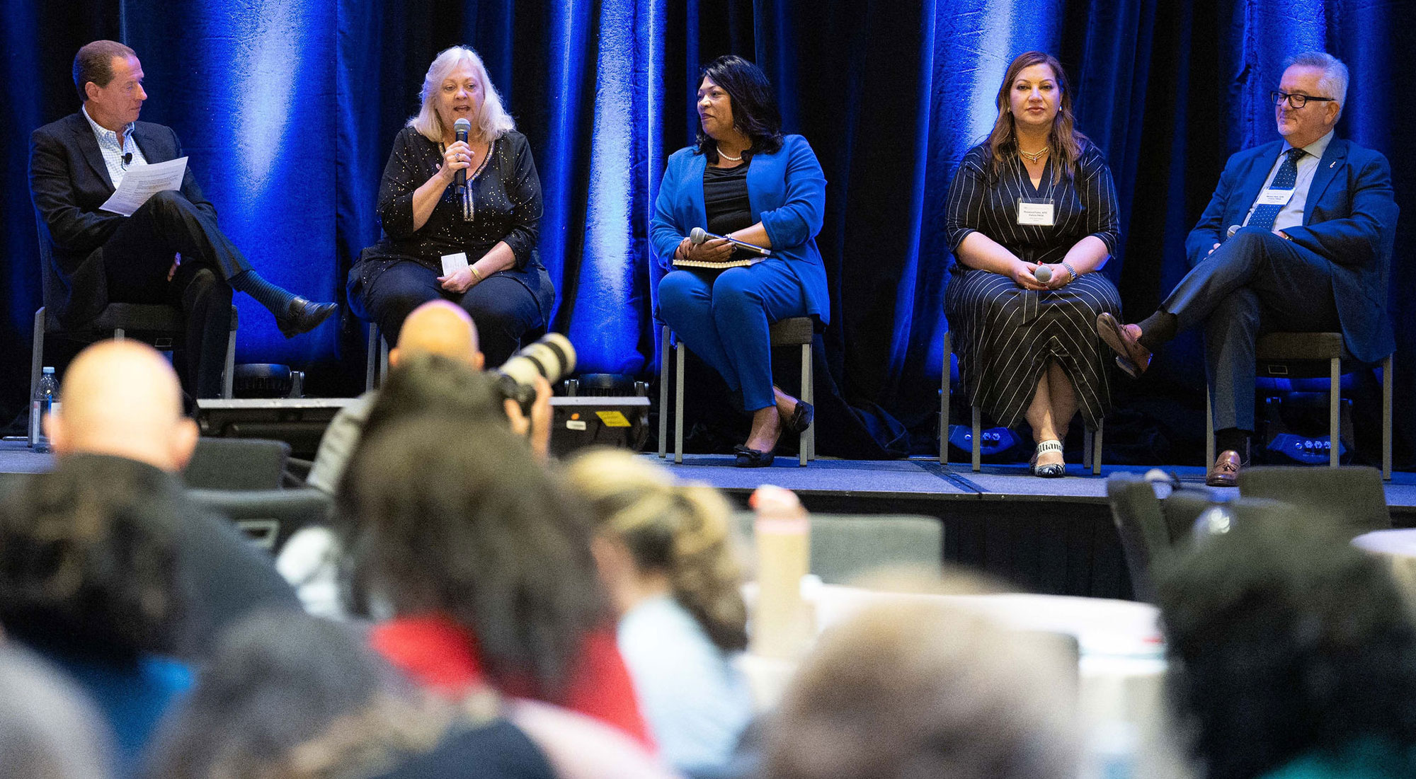 ICON speaker panel on stage