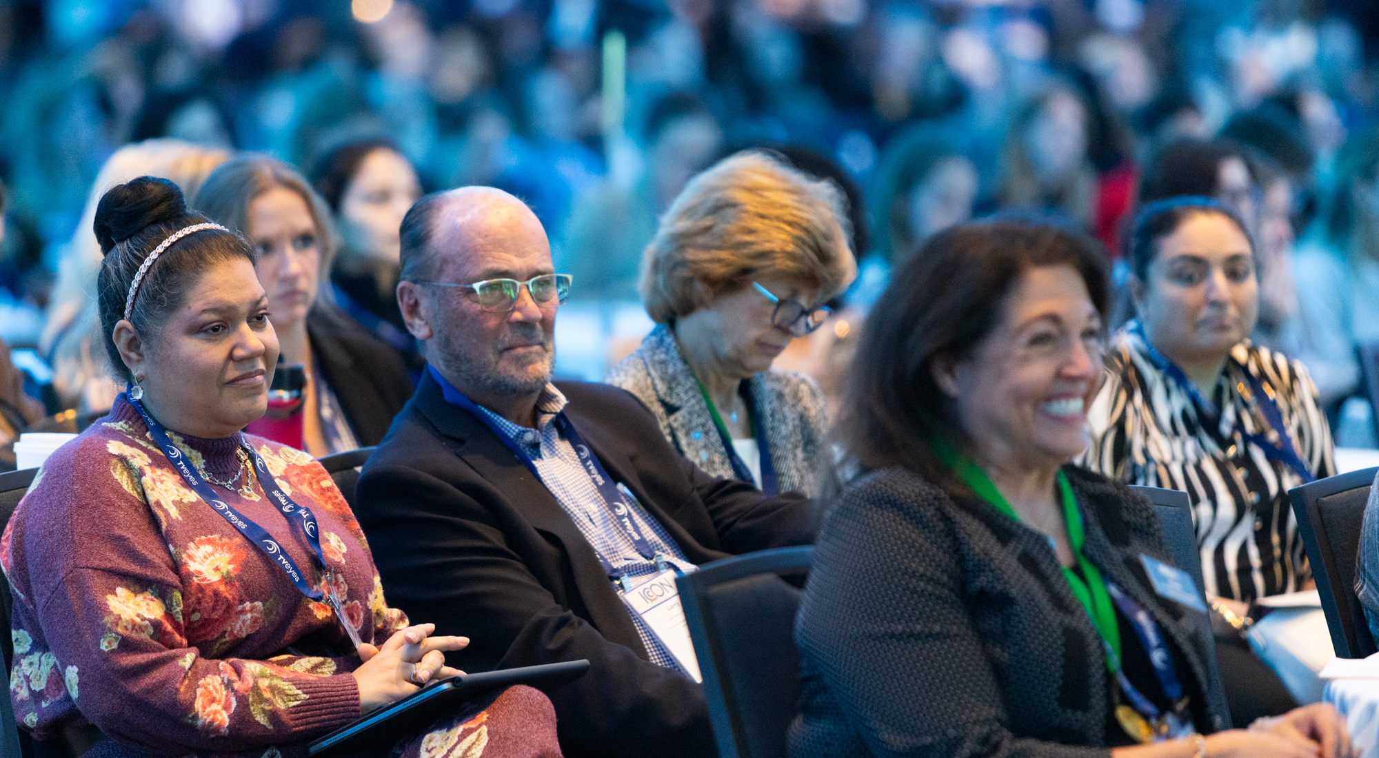 audiencememberslaughingICON2025