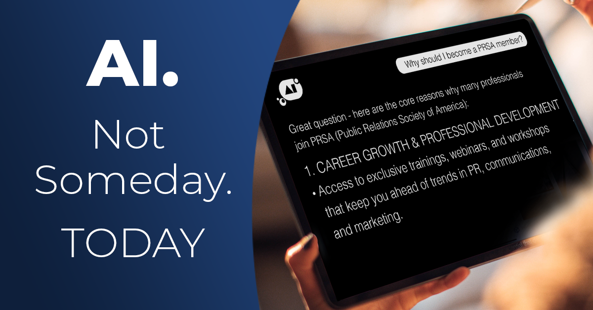 AI. Not Someday. TODAY
