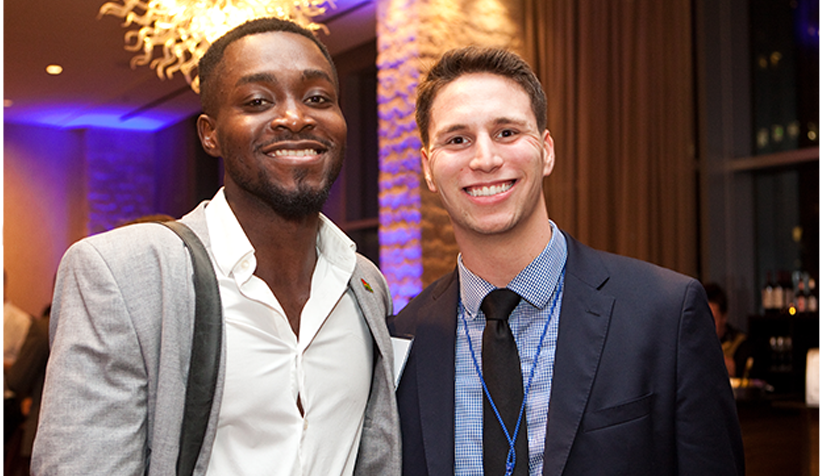 Group Members Two male PRSA members smiling into the camera