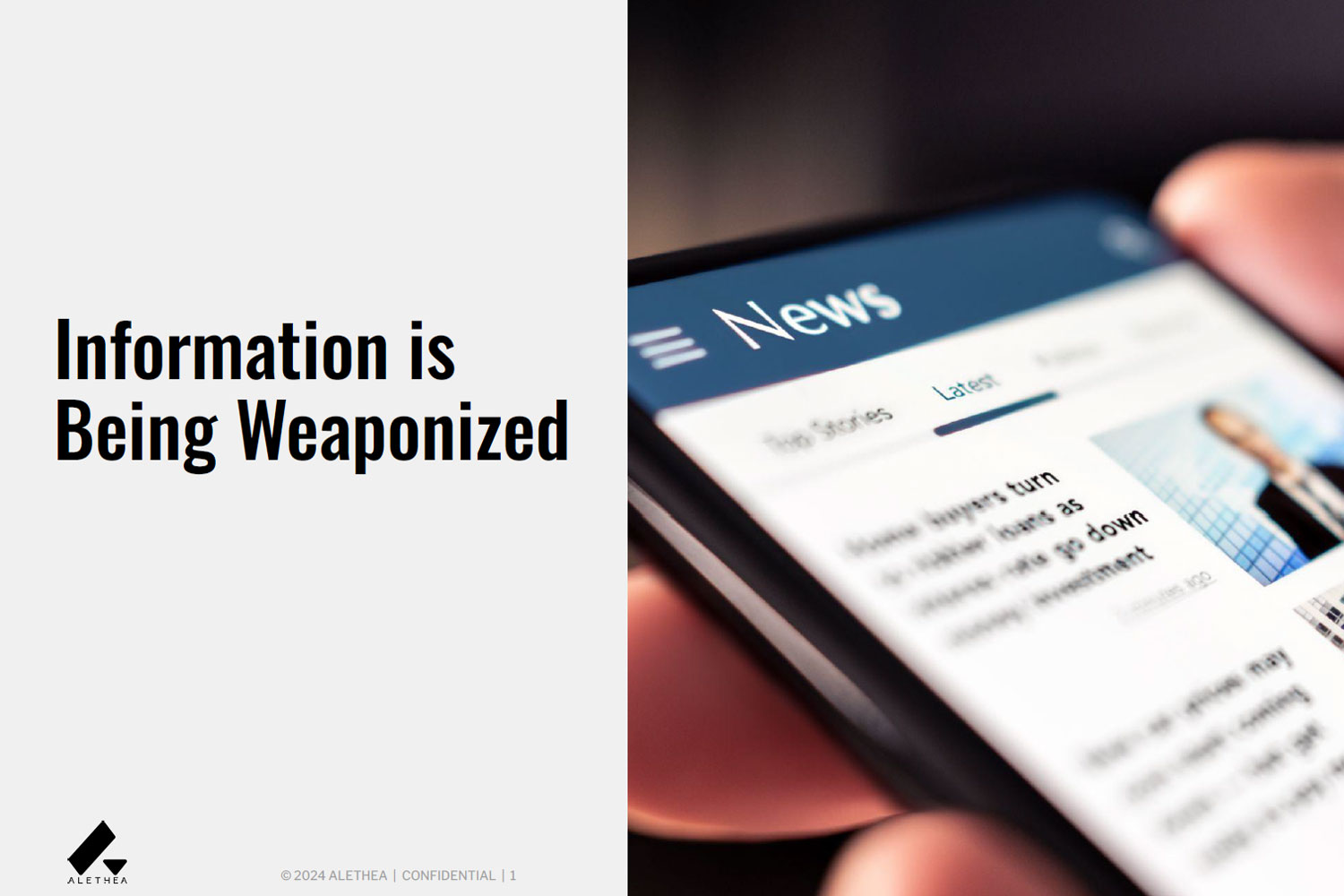 Information is Being Weaponized