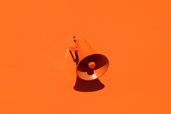 Orange Megaphone