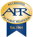 APR logo gold and blue