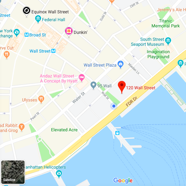 Google Map's location of PRSA