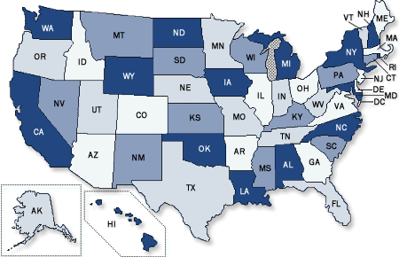 PRSSA Chapter Map Chapter Map