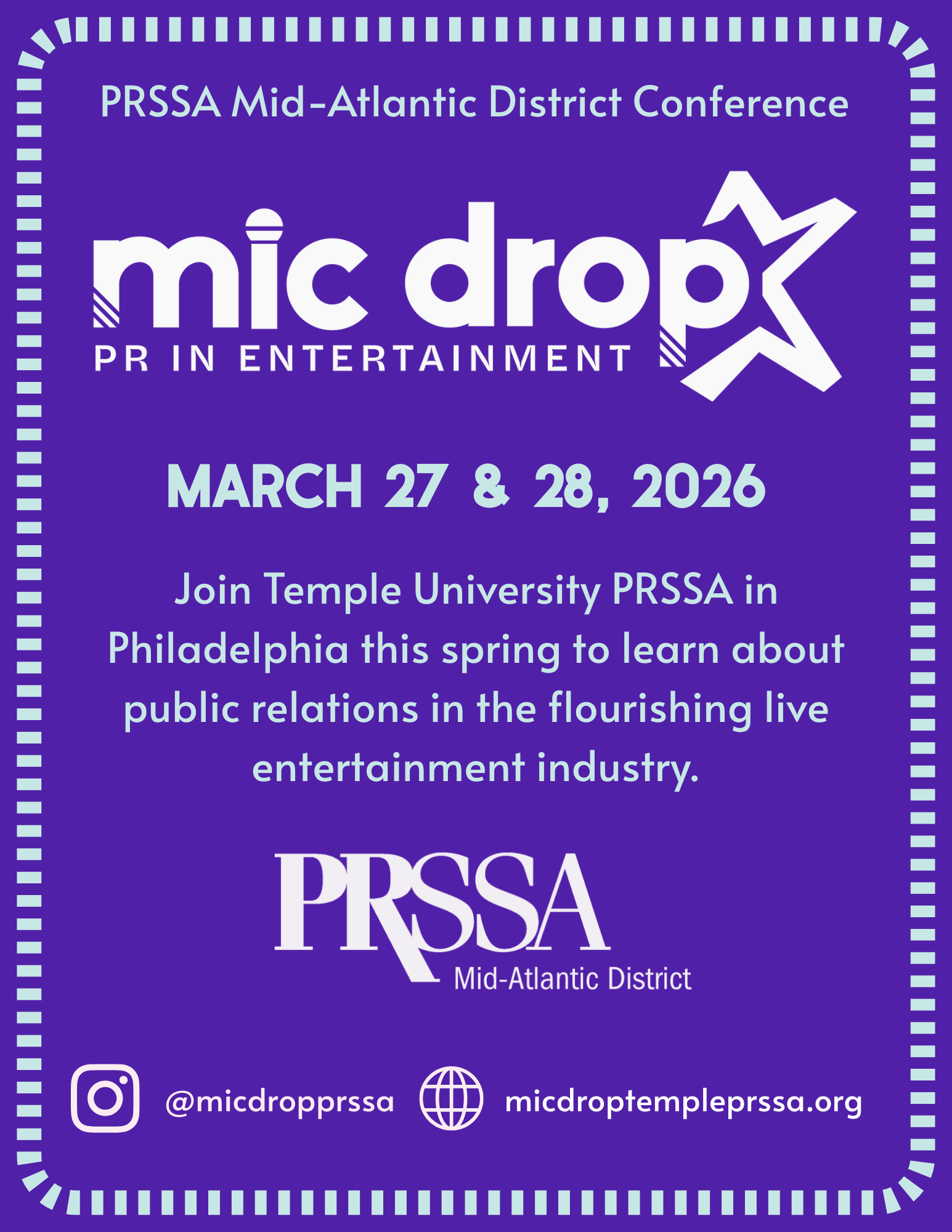 Mid-Atlantic District: Temple University Mic Drop: PR in Entertainment Mid-Atlantic District: Temple University Mic Drop: PR in Entertainment