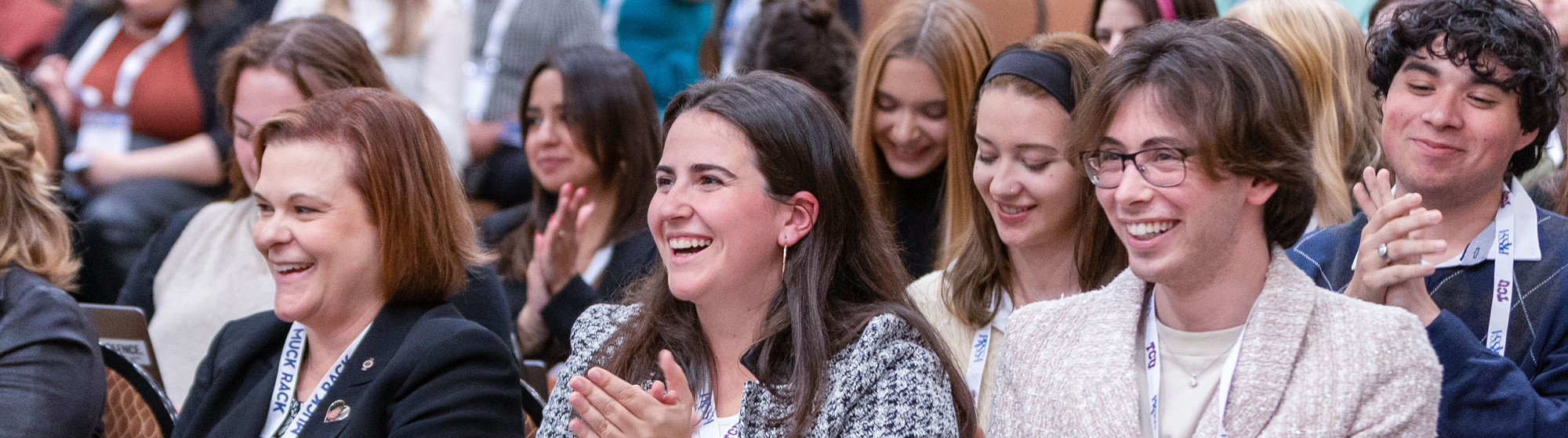 PRSSA students at an event