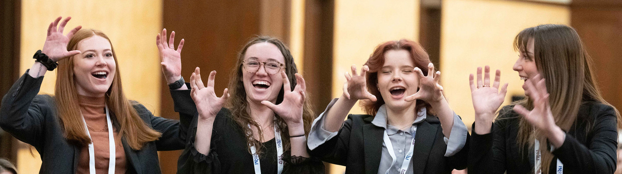 PRSSA students at a conference