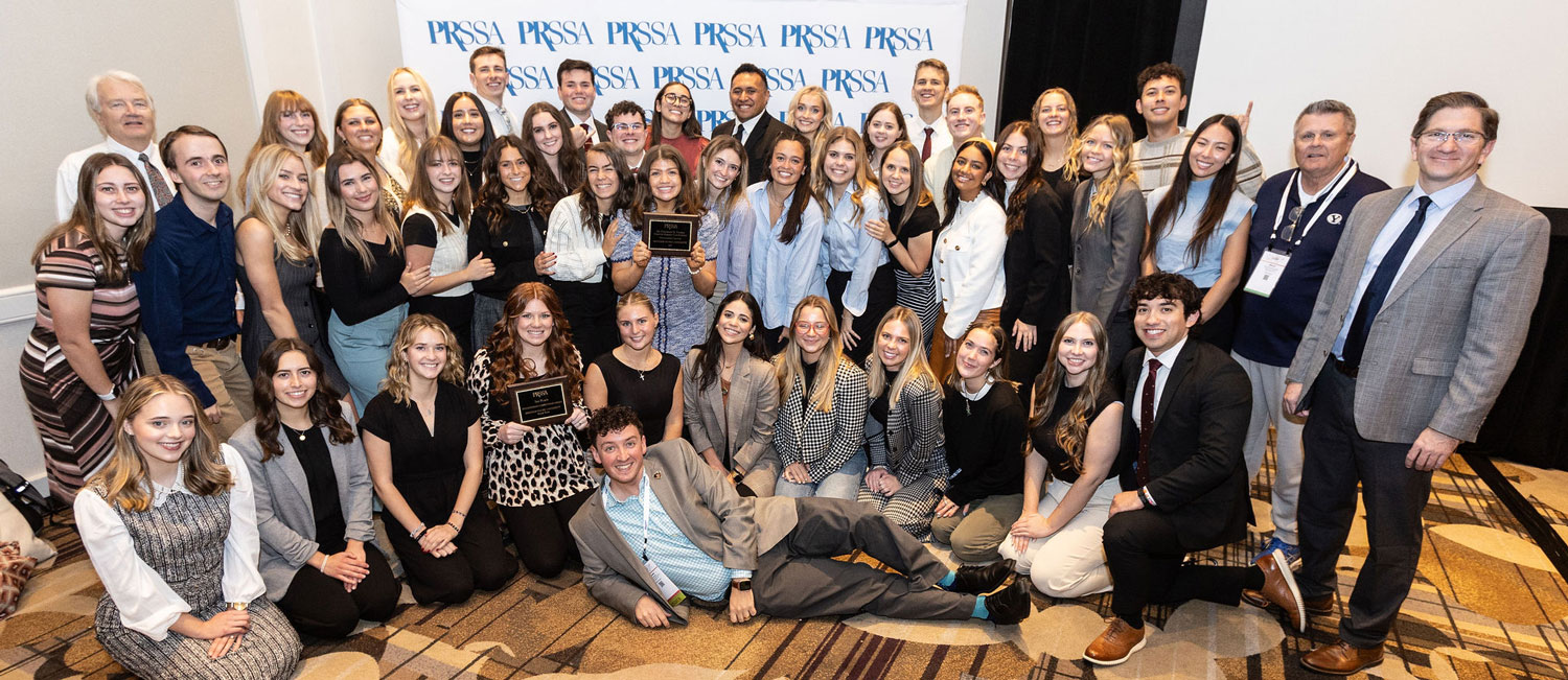 group shot of PRSSA members