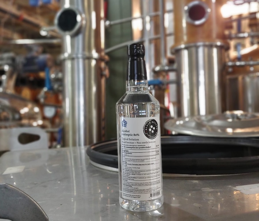 Black Button Distilling Hand Sanitizer_in Distillery1