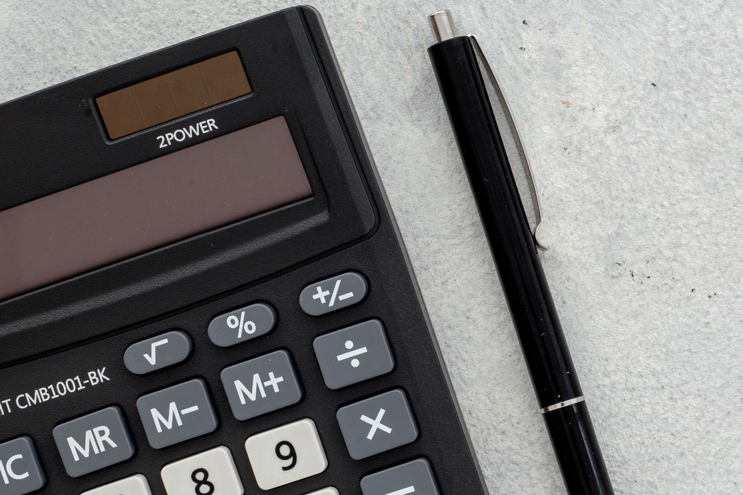 calculator and pen calculator and pen