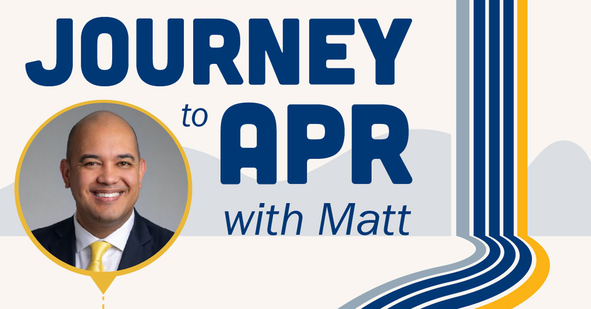 Journey to APR with Matt Journey to APR with Matt